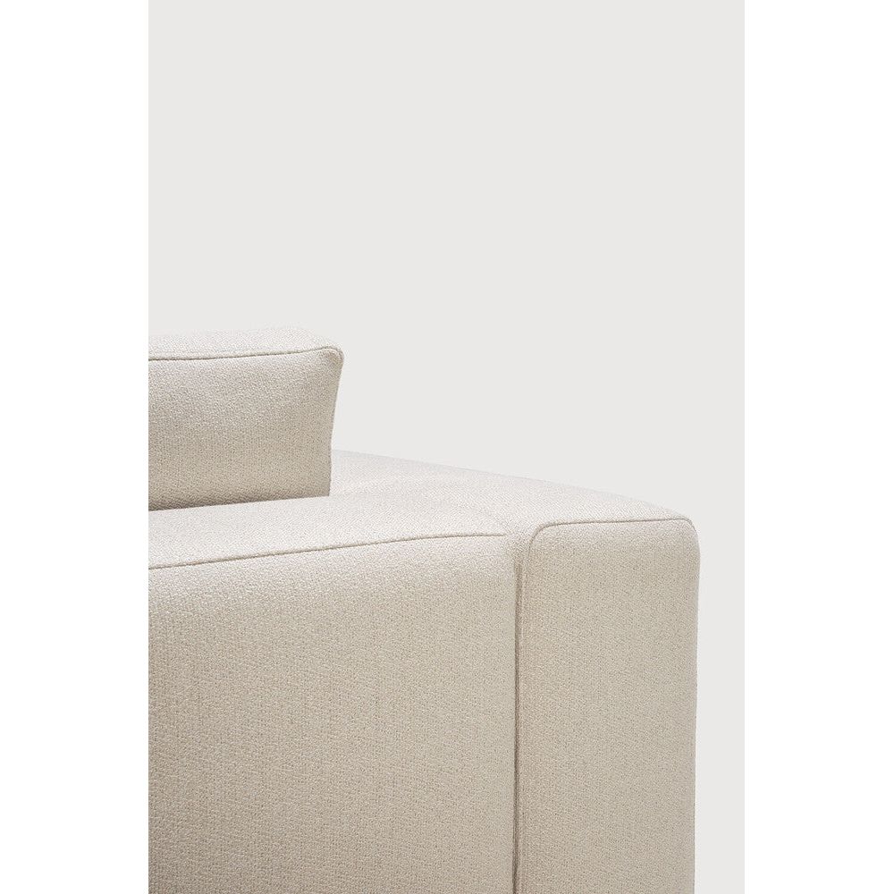 Featuring Mellow Off White Modular Sofa by Ethnicraft at Amethyst Home. Comfort ideals form the basis of the Mellow. With clean and classic
lines, paired with subtle seam detailing, the Mellow is the welcoming
anchor to a liveable lounge space. Choose and place configurable pieces together for a personalised sofa to suit your needs.Adjustable Feet : NoBackrest Density : 30 kg/m³C. Amethyst Home provides interior design, new construction, custom furniture, and area rugs in the Alpharetta metro area