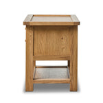 Featuring Millbrook Natural Light Oak Veneer Nightstand by Four Hands at Amethyst Home. Made from light, natural oak, the design of this two-drawer nightstand is inspired by a vintage general store counter. Softened corners and simple knob complete its heritage charm.Overall Dimensions: 38.00"w x 22.00"d x 27.00"hWeight : 90.08 lbsMaterials : Oak Veneer, Solid Oak. Amethyst Home provides interior design, new construction, custom furniture, and area rugs in the Miami metro area