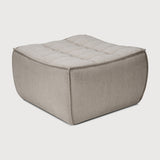 Featuring N701 Ecru  Footstool by Ethnicraft at Amethyst Home. The N701 sofa is an inviting design that oozes comfort and relaxation. By combining the different modules and sizes, you have unlimited possibilities when it comes to creating your own unique setting.Weight : 23 lbs Dimensions: 28" W x 28" L x 17" H. Amethyst Home provides interior design, new construction, custom furniture, and area rugs in the Salt Lake City metro area