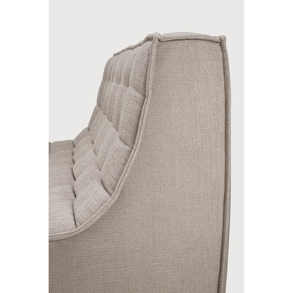 Featuring N701 Ecru 2 Seater Modular Sofa Piece by Ethnicraft at Amethyst Home. The N701 sofa is an inviting design that oozes comfort and relaxation. By combining the different modules and sizes, you have unlimited possibilities when it comes to creating your own unique setting.Weight : 61 lbs Dimensions: 36" W x 55.5" L x 30" H. Amethyst Home provides interior design, new construction, custom furniture, and area rugs in the Charlotte metro area