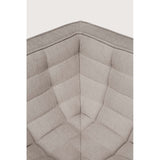 Featuring N701 Ecru 90° Square Corner Modular Sofa Piece by Ethnicraft at Amethyst Home. The N701 sofa is an inviting design that oozes comfort and relaxation. By combining the different modules and sizes, you have unlimited possibilities when it comes to creating your own unique setting.Weight : 47 lbs Dimensions: 36" W x 36" L x 30" H. Amethyst Home provides interior design, new construction, custom furniture, and area rugs in the Nashville metro area