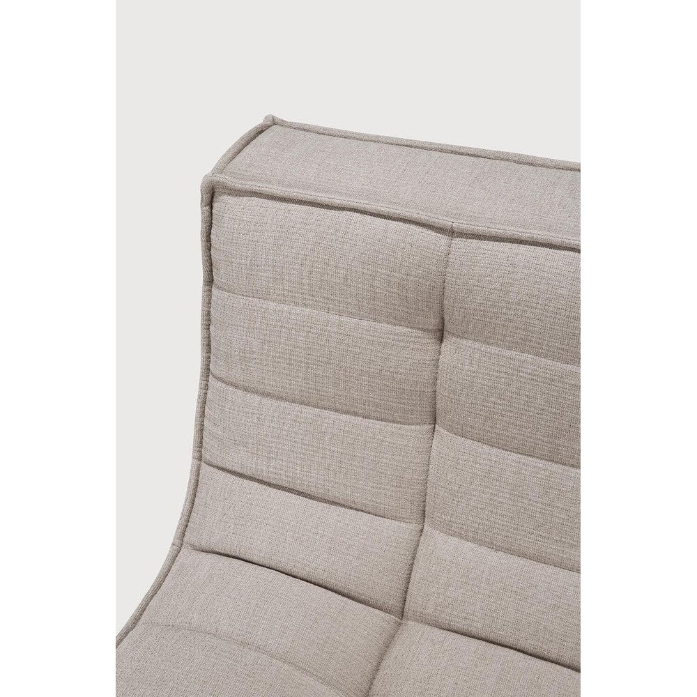 Featuring N701 Ecru 3 Seater Modular Sofa by Ethnicraft at Amethyst Home. The N701 sofa is an inviting design that oozes comfort and relaxation. By combining the different modules and sizes, you have unlimited possibilities when it comes to creating your own unique setting.Weight : 87 lbs Dimensions: 36" W x 83" L x 30" H. Amethyst Home provides interior design, new construction, custom furniture, and area rugs in the Newport Beach metro area