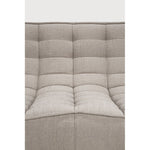 Featuring N701 Ecru 3 Seater Modular Sofa by Ethnicraft at Amethyst Home. The N701 sofa is an inviting design that oozes comfort and relaxation. By combining the different modules and sizes, you have unlimited possibilities when it comes to creating your own unique setting.Weight : 87 lbs Dimensions: 36" W x 83" L x 30" H. Amethyst Home provides interior design, new construction, custom furniture, and area rugs in the Omaha metro area