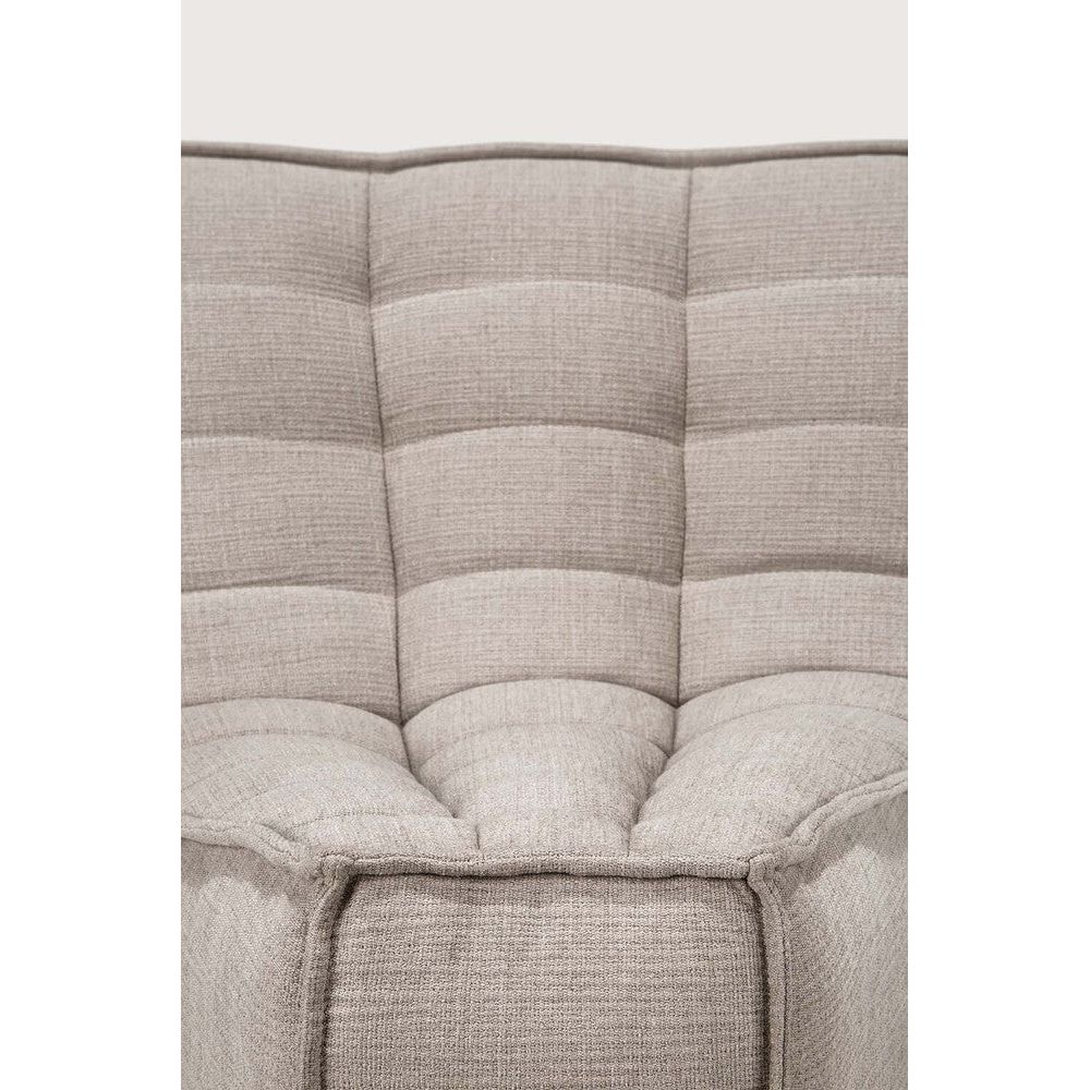 Featuring N701 Ecru 45° Round Corner Modular Sofa Piece by Ethnicraft at Amethyst Home. The N701 sofa is an inviting design that oozes comfort and relaxation. By combining the different modules and sizes, you have unlimited possibilities when it comes to creating your own unique setting.Weight : 30 lbs Dimensions: 39" W x 33" L x 30" H. Amethyst Home provides interior design, new construction, custom furniture, and area rugs in the Omaha metro area