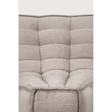 Featuring N701 Ecru 45° Round Corner Modular Sofa Piece by Ethnicraft at Amethyst Home. The N701 sofa is an inviting design that oozes comfort and relaxation. By combining the different modules and sizes, you have unlimited possibilities when it comes to creating your own unique setting.Weight : 30 lbs Dimensions: 39" W x 33" L x 30" H. Amethyst Home provides interior design, new construction, custom furniture, and area rugs in the Omaha metro area