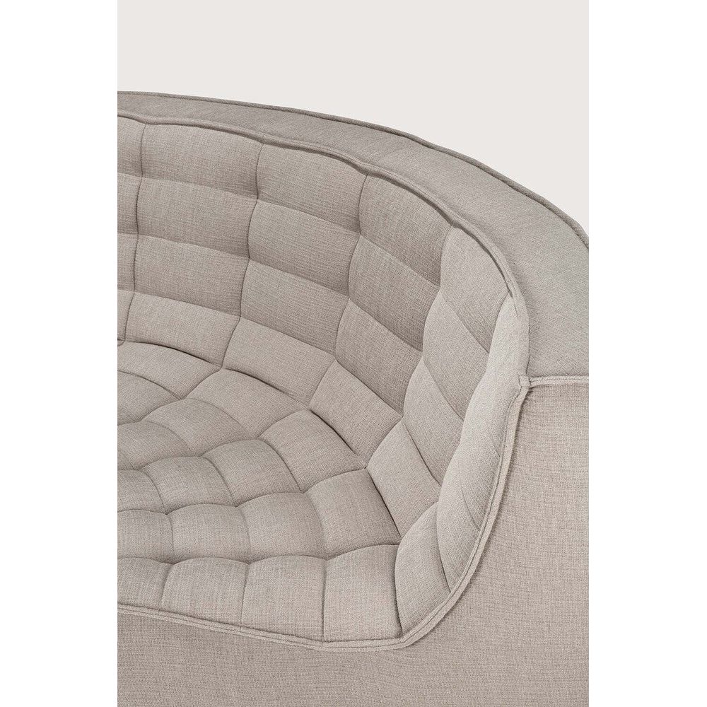 Featuring N701 Ecru 90° Round Corner Modular Sofa Piece by Ethnicraft at Amethyst Home. The N701 sofa is an inviting design that oozes comfort and relaxation. By combining the different modules and sizes, you have unlimited possibilities when it comes to creating your own unique setting.Weight : 54 lbs Dimensions: 47.5" W x 47.5" L x 30" H. Amethyst Home provides interior design, new construction, custom furniture, and area rugs in the Winter Garden metro area