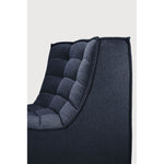 Featuring N701 Graphite 45° Round Corner Modular Sofa Piece by Ethnicraft at Amethyst Home. The N701 sofa is an inviting design that oozes comfort and relaxation. By combining the different modules and sizes, you have unlimited possibilities when it comes to creating your own unique setting.Weight : 30 lbs Dimensions: 39" W x 33" L x 30" H. Amethyst Home provides interior design, new construction, custom furniture, and area rugs in the Dallas metro area