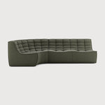 Featuring N701 Moss Eco 90° Round Left Corner Modular Sofa Set by Ethnicraft at Amethyst Home. The N701 sofa is an inviting design that oozes comfort and relaxation. By combining the different modules and sizes, you have unlimited possibilities when it comes to creating your own unique setting. Designed by Jacques Deneef, it’s available in multiple colours and materials, with pr. Amethyst Home provides interior design, new construction, custom furniture, and area rugs in the Kansas City metro area