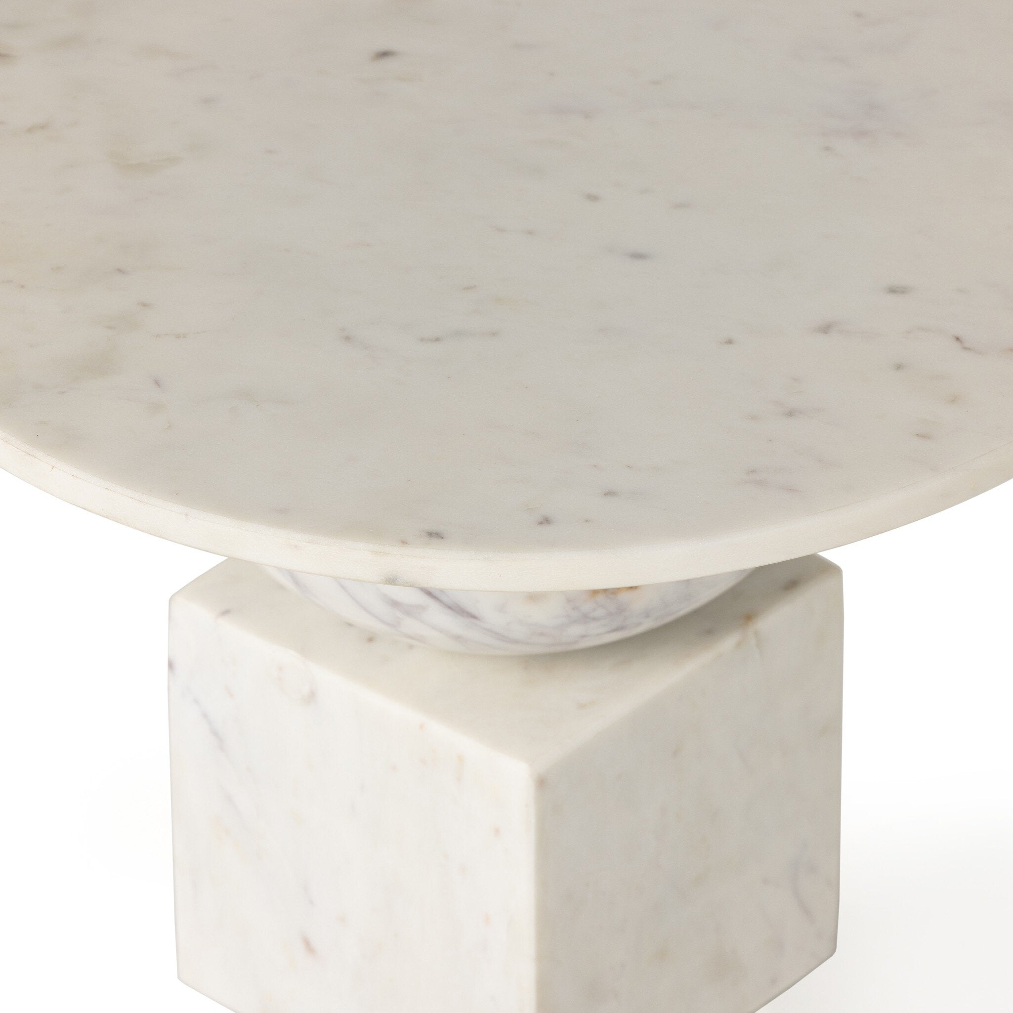 Featuring Neda Polished White Marble End Table by Four Hands at Amethyst Home. Shape up. Polished white marble forms a stack-style end table of semicircles and squares, for a Deco-inspired look with subtle Eighties vibes.Overall Dimensions: 18.00"w x 18.00"d x 18.50"hWeight : 100.53 lbsMaterials : Solid Marble. Amethyst Home provides interior design, new construction, custom furniture, and area rugs in the Laguna Beach metro area