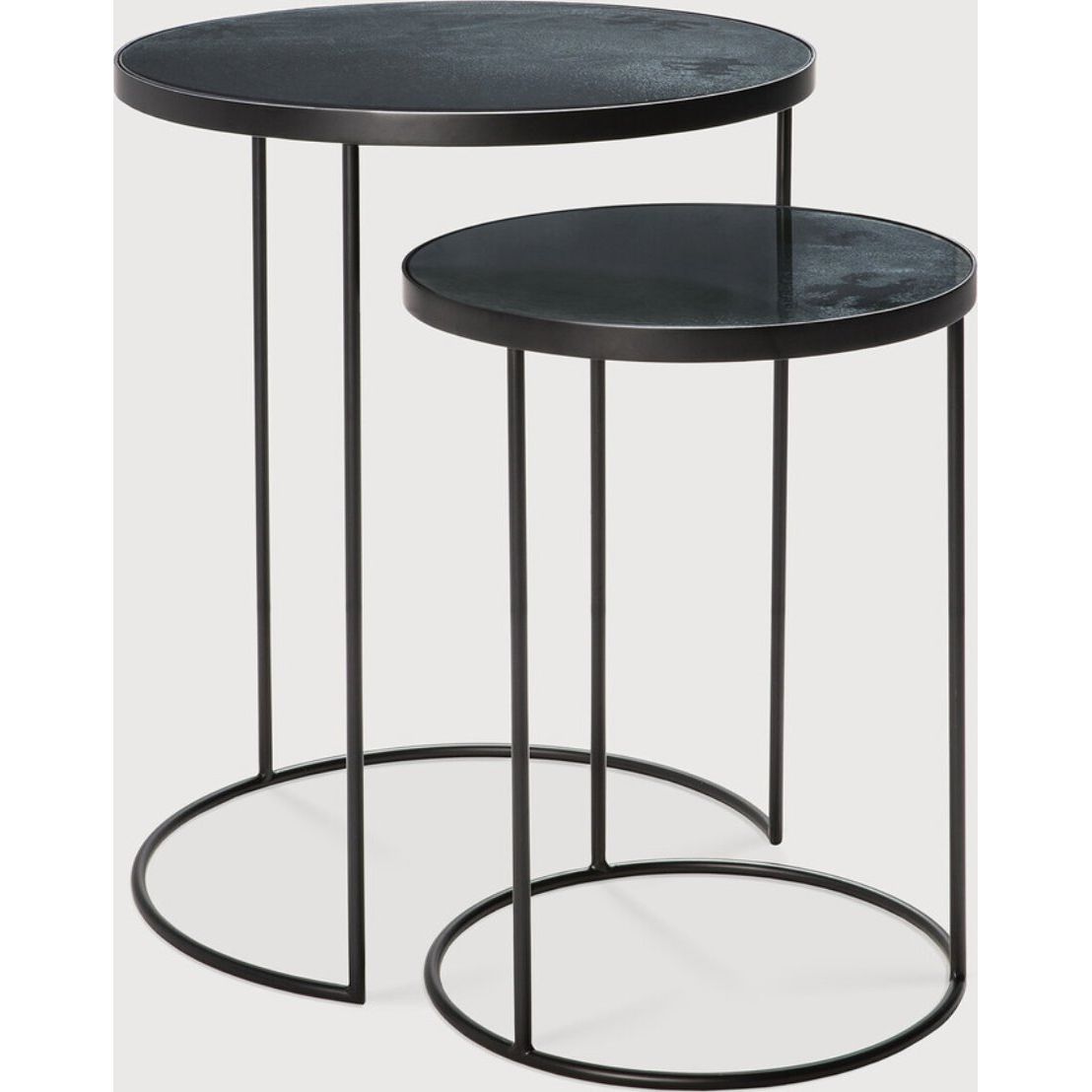 Nesting Side Table Set - Charcoal  Ethnicraft