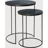 Nesting Side Table Set - Charcoal  Ethnicraft