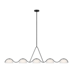 Featuring Nido Extra Large Linear Chandelier Midnight Black by Visual Comfort at Amethyst Home. The Nido series features a modern and minimalist design that perfectly blends elegance with functionality.
Overall Dimensions: 8" L x 8" W x 71.5" H. Amethyst Home provides interior design, new construction, custom furniture, and area rugs in the Dallas metro area