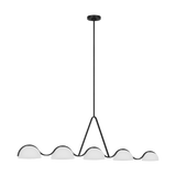 Featuring Nido Extra Large Linear Chandelier Midnight Black by Visual Comfort at Amethyst Home. The Nido series features a modern and minimalist design that perfectly blends elegance with functionality.
Overall Dimensions: 8" L x 8" W x 71.5" H. Amethyst Home provides interior design, new construction, custom furniture, and area rugs in the Seattle metro area