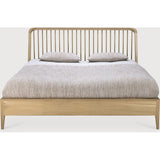 Featuring Oak Spindle Bed by Ethnicraft at Amethyst Home. The Oak Spindle Bed found its inspiration in the traditional spinning wheel and incorporates perfectly aligned spokes into the headboard. Slightly tapered legs and rounded edges add a soft, sensual quality to this beautiful bedroom collection.
For regular dusting use a dry cloth. For cleaning or in case of a spill, use a damp cloth and n. Amethyst Home provides interior design services, furniture, rugs, and lighting in the Omaha metro area.