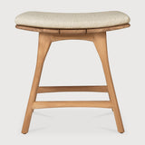 Featuring Osso Natural Teak Outdoor Stool by Ethnicraft at Amethyst Home. The beauty of balance and symmetry found in nature has inspired the Osso collection. This solid teak stool takes quality and comfortable seating design outdoors. Use with or without seat cushion.Weight : 9 lb Dimensions: 13 in W x 20 in L x 20.5 in HBrushed : NoCollection : OssoFloor Protector : YesMain Mater. Amethyst Home provides interior design, new construction, custom furniture, and area rugs in the Monterey metro area