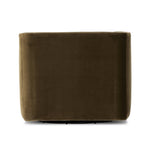 Featuring Phillip Surrey Olive Swivel Chair by Four Hands at Amethyst Home. Style meets substance in this olive cotton-blend swivel chair. Blind stitching along the seat and back cushions create a polished complement to the heritage frame. The slight pronounced seat cushion creates an illusion of being loose, but is actually a fixed cushion with expert tailoring. A piping chann. Amethyst Home provides interior design, new construction, custom furniture, and area rugs in the Laguna Beach metro area