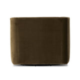 Featuring Phillip Surrey Olive Swivel Chair by Four Hands at Amethyst Home. Style meets substance in this olive cotton-blend swivel chair. Blind stitching along the seat and back cushions create a polished complement to the heritage frame. The slight pronounced seat cushion creates an illusion of being loose, but is actually a fixed cushion with expert tailoring. A piping chann. Amethyst Home provides interior design, new construction, custom furniture, and area rugs in the Laguna Beach metro area