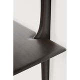 Featuring Pi Mahogany Dark Brown 2 Shelves Wall Shelf by Ethnicraft at Amethyst Home. The PI collection honours nature’s design by keeping the strength, curves and lines, as nature intended. Interesting shapes are discovered in this sleek and stylish, polished imperfect, finish. Each PI item is finished by hand to ensure that the individual character of the wood is respected. The P. Amethyst Home provides interior design, new construction, custom furniture, and area rugs in the Monterey metro area