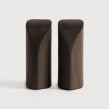 Featuring Pi Mahogany Dark Brown Book Ends by Ethnicraft at Amethyst Home. The PI collection honours nature’s design by keeping the strength, curves and lines, as nature intended. Each PI book end is finished by hand to ensure that the individual character of the wood is respected. Interesting shapes are discovered in this sleek and stylish, polished imperfect, finish. Designed . Amethyst Home provides interior design, new construction, custom furniture, and area rugs in the Los Angeles metro area