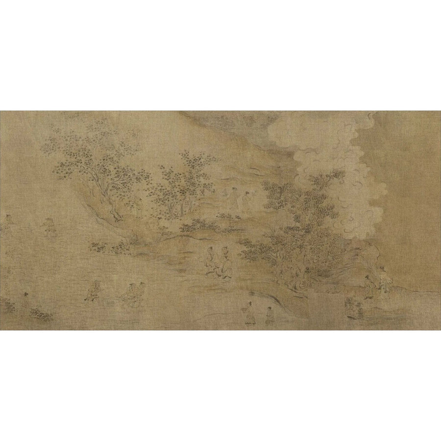 Poems of the Southern Song Framed Linen Art - 73 x 37