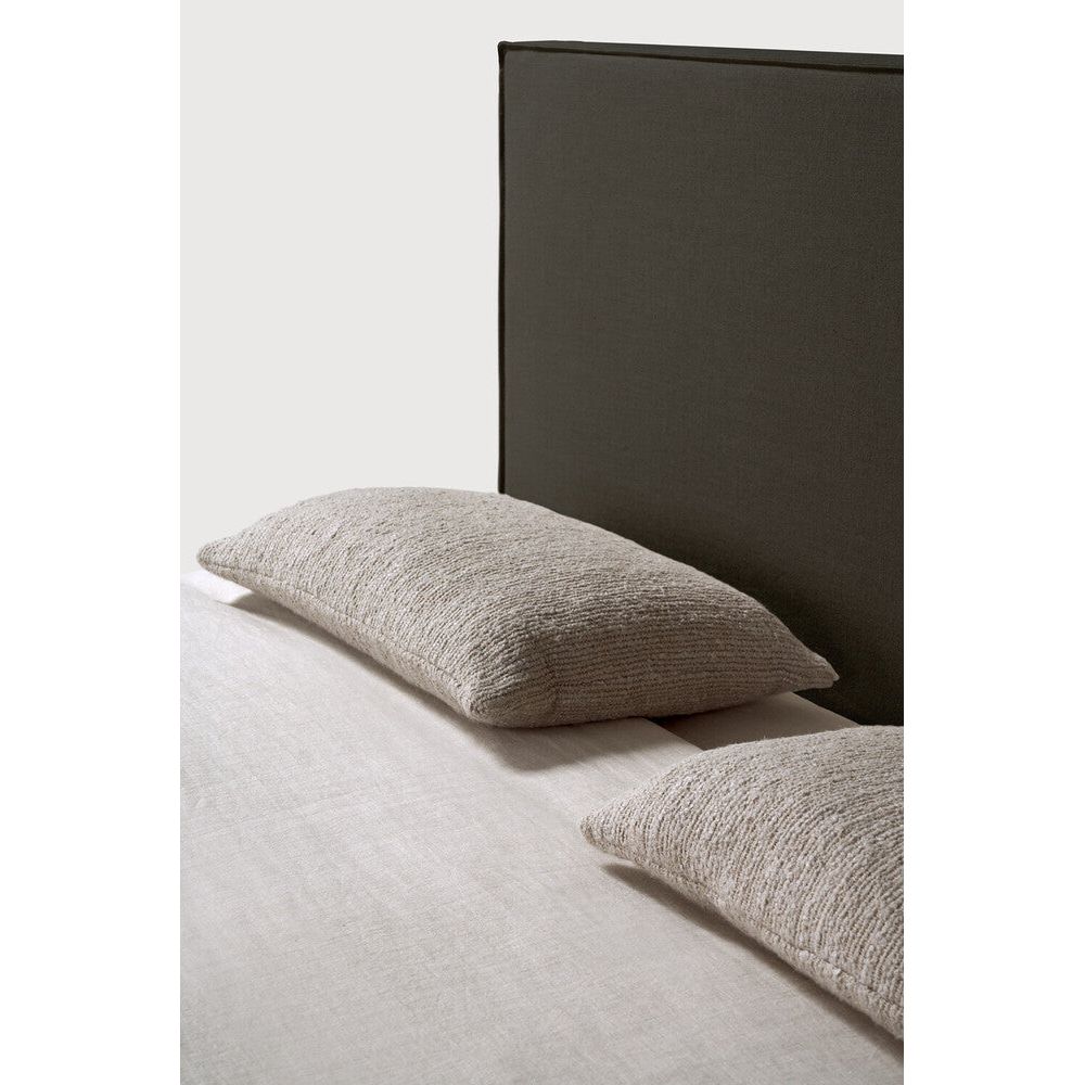 Featuring Revive Removable Linen Cover Grey Bed by Ethnicraft at Amethyst Home. Find solace in the Revive bed, where comfort meets practicality. Its linen headboard, effortlessly removable for dry cleaning, ensures a fresh and inviting space. Stitched details add a touch of refined elegance and create a soft backdrop that whispers tranquility into the bedroom.Overall Dimensions: 8. Amethyst Home provides interior design, new construction, custom furniture, and area rugs in the Charlotte metro area