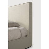 Featuring Revive Removable Linen Sand Bed by Ethnicraft at Amethyst Home. Find solace in the Revive bed, where comfort meets practicality. Its linen headboard, effortlessly removable for dry cleaning, ensures a fresh and inviting space. Stitched details add a touch of refined elegance and create a soft backdrop that whispers tranquility into the bedroom.Overall Dimensions: 85.. Amethyst Home provides interior design, new construction, custom furniture, and area rugs in the Newport Beach metro area