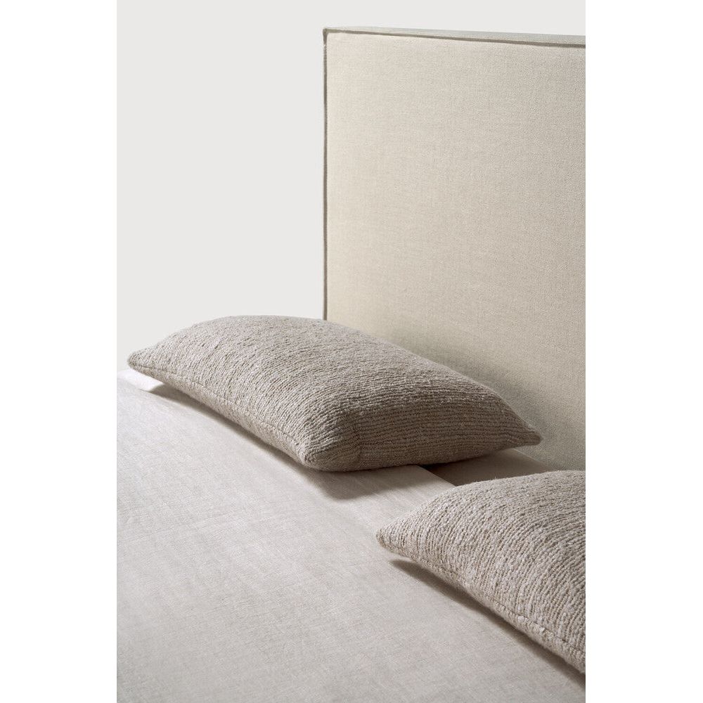 Featuring Revive Removable Linen Sand Bed by Ethnicraft at Amethyst Home. Find solace in the Revive bed, where comfort meets practicality. Its linen headboard, effortlessly removable for dry cleaning, ensures a fresh and inviting space. Stitched details add a touch of refined elegance and create a soft backdrop that whispers tranquility into the bedroom.Overall Dimensions: 85.5" W x 7. Amethyst Home provides interior design, new construction, custom furniture, and area rugs in the Omaha metro area