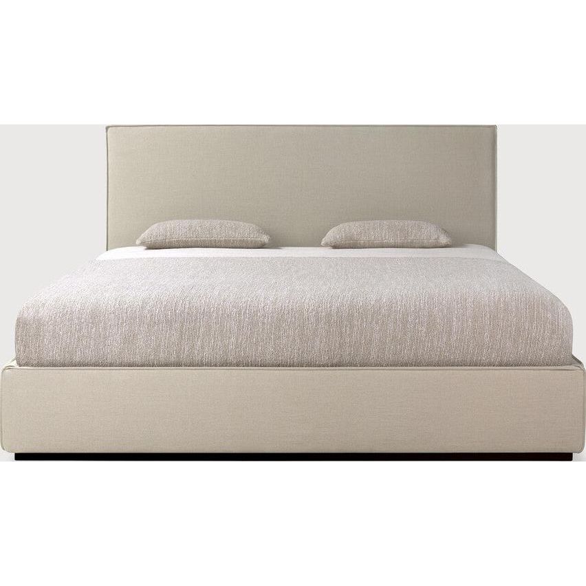 Featuring Revive Removable Linen Sand Bed by Ethnicraft at Amethyst Home. Find solace in the Revive bed, where comfort meets practicality. Its linen headboard, effortlessly removable for dry cleaning, ensures a fresh and inviting space. Stitched details add a touch of refined elegance and create a soft backdrop that whispers tranquility into the bedroom.Overall Dimensions: 85. Amethyst Home provides interior design, new construction, custom furniture, and area rugs in the Salt Lake City metro area
