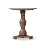 Featuring Rivi Antique Belgium Bleach End Table by Four Hands at Amethyst Home. Simple and sculptural, with a heritage look and feel. A Brancusi-inspired pedestal supports a smooth circular top, showcasing natural knots and grains.Overall Dimensions: 22.00"w x 22.00"d x 24.00"hWeight : 25.79 lbsMaterials : Solid Mixed Reclaimed Wood. Amethyst Home provides interior design, new construction, custom furniture, and area rugs in the Dallas metro area