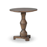 Featuring Rivi Antique Belgium Bleach End Table by Four Hands at Amethyst Home. Simple and sculptural, with a heritage look and feel. A Brancusi-inspired pedestal supports a smooth circular top, showcasing natural knots and grains.Overall Dimensions: 22.00"w x 22.00"d x 24.00"hWeight : 25.79 lbsMaterials : Solid Mixed Reclaimed Wood. Amethyst Home provides interior design, new construction, custom furniture, and area rugs in the Scottsdale metro area