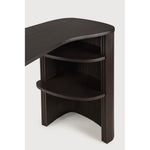 Featuring Roller Mahogany Dark Brown Max Desk by Ethnicraft at Amethyst Home. The Roller Max collection is remarkable in its design, distinguished with its stacked wood-stick effect. With its organic yet contained form, the Roller Max desk is designed to adapt—whether placed in the centre of a room, tucked into a corner, or positioned by a window. It’s an inviting and versatile add. Amethyst Home provides interior design, new construction, custom furniture, and area rugs in the Monterey metro area