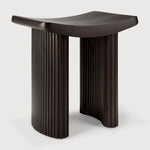 Featuring Roller Mahogany Dark Brown Max Stool by Ethnicraft at Amethyst Home. The Roller Max collection is remarkable in its design, distinguished with its stacked wood-stick effect. Both comfortable and compact, this eye-catching stool is versatile; position it solo, or combine with the wider Roller Max and Boomerang collection items to make a bold statement.Weight : 36 lb Dimen. Amethyst Home provides interior design, new construction, custom furniture, and area rugs in the Charlotte metro area