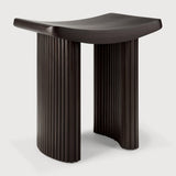 Featuring Roller Mahogany Dark Brown Max Stool by Ethnicraft at Amethyst Home. The Roller Max collection is remarkable in its design, distinguished with its stacked wood-stick effect. Both comfortable and compact, this eye-catching stool is versatile; position it solo, or combine with the wider Roller Max and Boomerang collection items to make a bold statement.Weight : 36 lb Dimen. Amethyst Home provides interior design, new construction, custom furniture, and area rugs in the Charlotte metro area