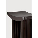Featuring Roller Mahogany Dark Brown Max Stool by Ethnicraft at Amethyst Home. The Roller Max collection is remarkable in its design, distinguished with its stacked wood-stick effect. Both comfortable and compact, this eye-catching stool is versatile; position it solo, or combine with the wider Roller Max and Boomerang collection items to make a bold statement.Weight : 36 lb Dimen. Amethyst Home provides interior design, new construction, custom furniture, and area rugs in the Charlotte metro area