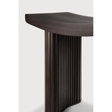 Featuring Roller Mahogany Dark Brown Max Stool by Ethnicraft at Amethyst Home. The Roller Max collection is remarkable in its design, distinguished with its stacked wood-stick effect. Both comfortable and compact, this eye-catching stool is versatile; position it solo, or combine with the wider Roller Max and Boomerang collection items to make a bold statement.Weight : 36 lb Dime. Amethyst Home provides interior design, new construction, custom furniture, and area rugs in the Washington metro area