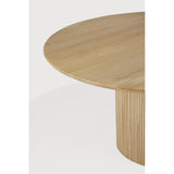 Featuring Roller Oak Round Max Dining Table by Ethnicraft at Amethyst Home. The Roller Max collection is remarkable in its design, distinguished with its stacked wood-stick effect. The dining table perfectly melds form with function. Featuring the option of reversable legs that can change the aesthetic to reflect personal style.Weight : 163 lbs Dimensions: 59.5" W x 59.5" L x. Amethyst Home provides interior design, new construction, custom furniture, and area rugs in the Salt Lake City metro area