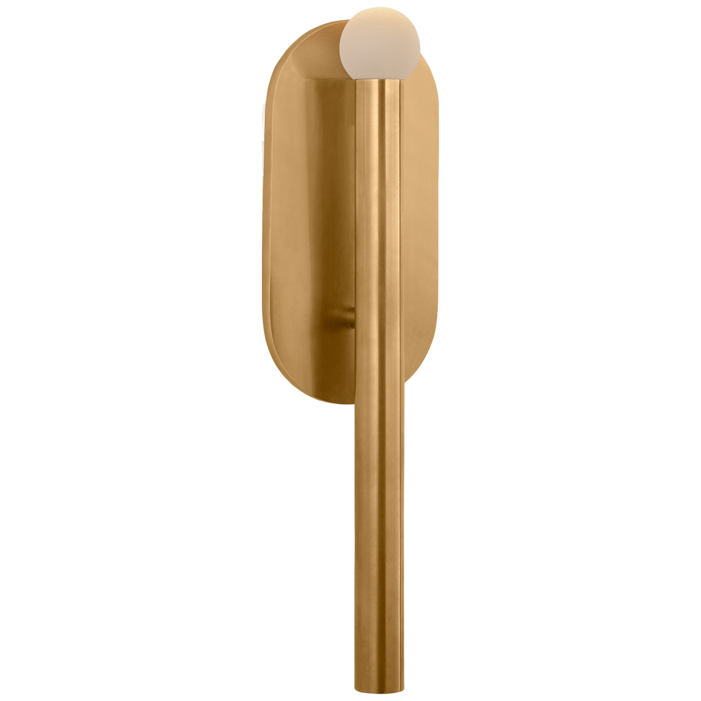 Featuring Rousseau Medium Bath Sconce Antique-Burnished Brass by Visual Comfort at Amethyst Home. Featuring minimalist silhouettes with modern design details, Kelly Wearstler's distinctive Rousseau series offers a versatile range of lighting, including sconces, pendants and chandeliers. A variety of metal finishes pair with etched crystal, seeded or clear glass to create refined c. Amethyst Home provides interior design, new construction, custom furniture, and area rugs in the Charlotte metro area