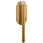 Featuring Rousseau Medium Bath Sconce Antique-Burnished Brass by Visual Comfort at Amethyst Home. Featuring minimalist silhouettes with modern design details, Kelly Wearstler's distinctive Rousseau series offers a versatile range of lighting, including sconces, pendants and chandeliers. A variety of metal finishes pair with etched crystal, seeded or clear glass to create refined c. Amethyst Home provides interior design, new construction, custom furniture, and area rugs in the Charlotte metro area