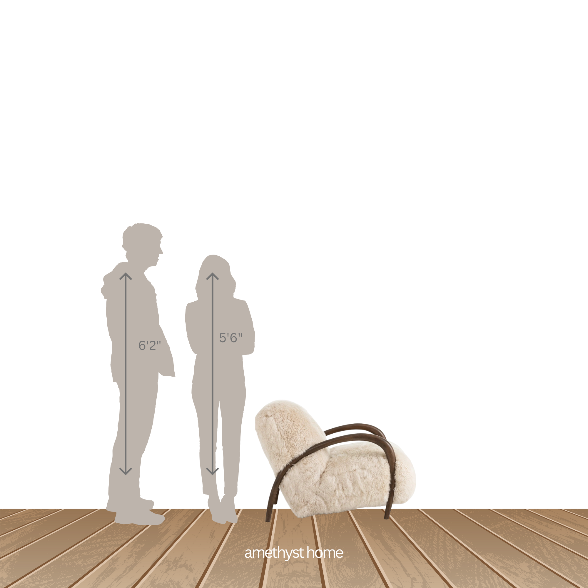 Featuring Sandro Nubuck Cognac Chair by Four Hands at Amethyst Home. This versatile accent chair is upholstered in a faux Mongolian shearling with a textural high pile. A contrasting, chunky parawood frame hugs the seat and is wire-brushed for a warm, vintage feel.Overall Dimensions: 29.50"w x 41.00"d x 32.00"hWeight : 45.19 lbsMaterials : Top Grain Leathe. Amethyst Home provides interior design, new home construction design consulting, vintage area rugs, and lighting in the Washington metro area.