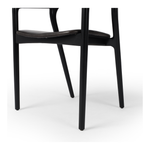 Featuring Amare Sonoma Black Dining Armchair by Four Hands at Amethyst Home. Make it monochromatic. Inspired by simple Scandinavian styling, solid ash forms a shapely open frame for top-grain leather seating.
Overall Dimensions: 22"W x 22"L x 32"HColors: Black, Sonoma BlackMaterials: Solid Ash , Top Grain LeatherWeight: 13.89
Seat Depth: 17.25"Seat Height: 19"Arm Height from Floor. Amethyst Home provides interior design, new construction, custom furniture and area rugs in the Des Moines metro area