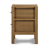Featuring Meadow Tawny Oak Nightstand by Four Hands at Amethyst Home. With simple shaping inspired by midcentury casing, exposed framework and a warm oak finish bring a handcrafted, minimalist look to stylish bedside storage.Overall Dimensions: 22"W x 17.50"L x 25"HColors: Tawny Oak Veneer, Tawny OakMaterials: Oak Veneer, Solid Oak. Amethyst Home provides interior design, new home construction design consulting, vintage area rugs, and lighting in the Encino metro area.