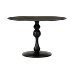 Featuring Daffin Black Antique Round Bistro Table by Four Hands at Amethyst Home. Finished in an antique black, raw aluminum shapes a bistro-style dining table with a turned, geometric look. Seats four comfortably.
Collection: MarlowColors: Black AntiqueMaterials: AluminumOverall Dimensions: 48"W x 48"L x 30.50"H Weight: 124.95 lbs. Amethyst Home provides interior design, new home construction design consulting, vintage area rugs, and lighting in the Alpharetta metro area.