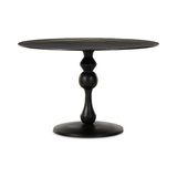 Featuring Daffin Black Antique Round Bistro Table by Four Hands at Amethyst Home. Finished in an antique black, raw aluminum shapes a bistro-style dining table with a turned, geometric look. Seats four comfortably.
Collection: MarlowColors: Black AntiqueMaterials: AluminumOverall Dimensions: 48"W x 48"L x 30.50"H Weight: 124.95 lbs. Amethyst Home provides interior design, new home construction design consulting, vintage area rugs, and lighting in the Alpharetta metro area.