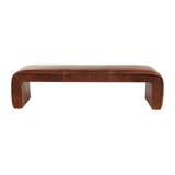 Parker Leather Raw Stitch Bench | shipping 3/7/2025