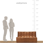 Featuring N701 Old Saddle Leather Modular Sofa Sectional by Ethnicraft at Amethyst Home. The N701 Old Saddle Leather Sofa is an inviting design that oozes comfort and relaxation. By combining the different pieces and sizes, you have unlimited possibilities when it comes to creating your own unique setting. Designed by Jacques Deneef, it’s available in multip.  Amethyst Home provides interior design, new home construction design consulting, vintage area rugs, and lighting in the Houston metro area.