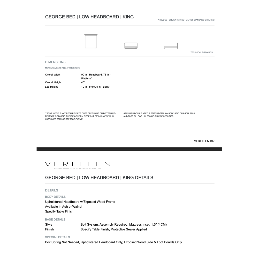 A perfect blend of modern design and cozy comfort, featuring a rounded headboard, sleek wooden accent, and fun rounded legs, making it the ultimate stylish sanctuary for a good night's sleep! Amethyst Home provides interior design, new home construction design consulting, vintage area rugs, and lighting in the Tampa metro area.