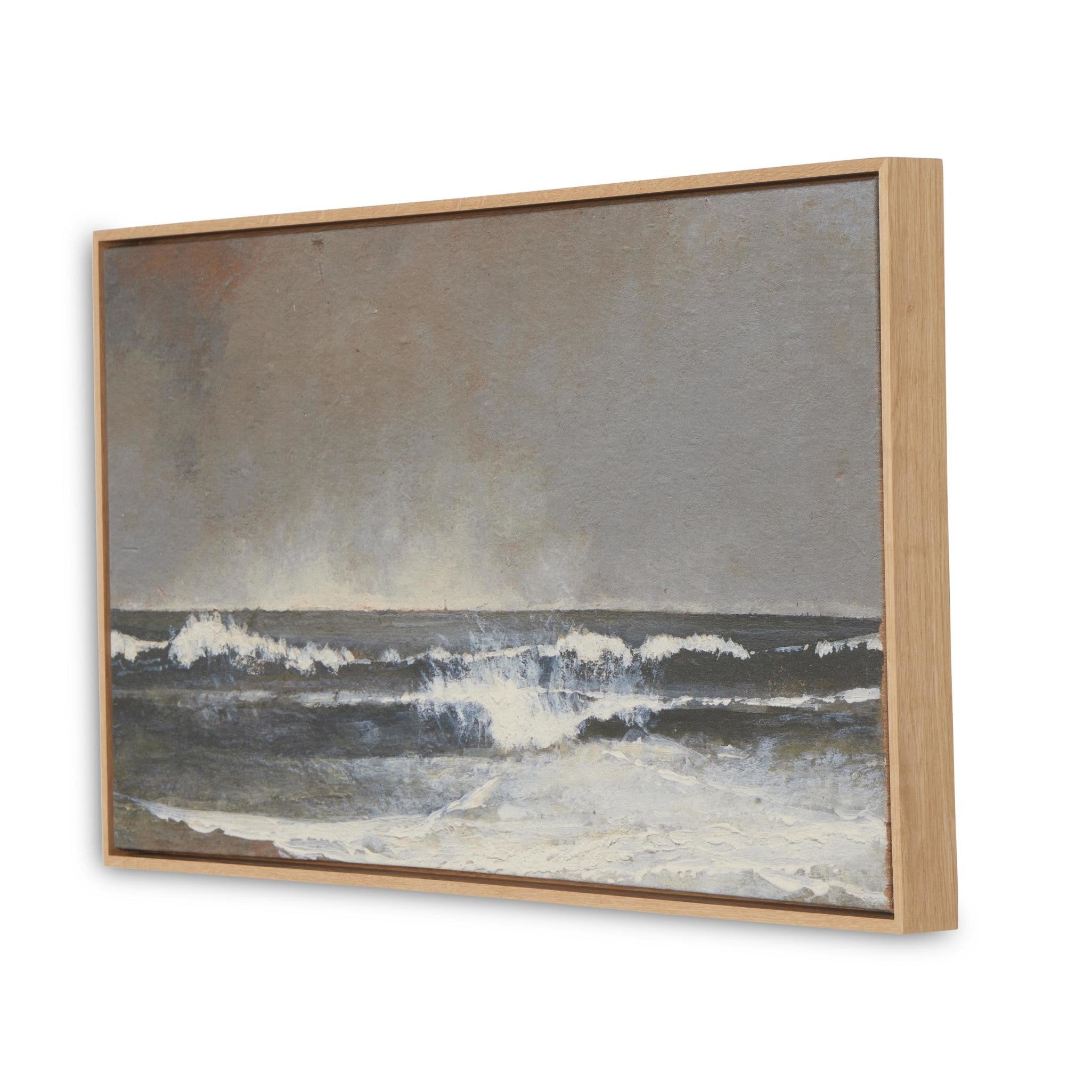 Featuring Seafoam Art by Aileen Fitzgerald by Four Hands at Amethyst Home. Austin-based landscape artist Aileen Fitzgerald approaches her works with a dry brush technique, using diluted paint for a beautifully blurred result. Handmade in Austin, Texas.24" x 12.5"Overall Dimensions: 24.00"w x 2.00"d x 12.50"hWeight: 15.00 lbs32" x 16.5"Overall Dimensions: 32.00"w x 2.00"d x 16.50"hWe. Amethyst Home provides interior design, new construction, custom furniture, and area rugs in the Seattle metro area