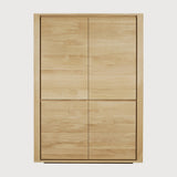 Featuring Shadow Oak Cupboard by Ethnicraft at Amethyst Home. Straightforward and robust with decisive lines, the Shadow storage cupboard with four doors is a simple yet impressive solution to your storage needs.Weight : 261 lbs Dimensions: 18" W x 45.5" L x 63" H. Amethyst Home provides interior design, new construction, custom furniture, and area rugs in the Los Angeles metro area