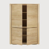 Featuring Shadow Oak Cupboard by Ethnicraft at Amethyst Home. Straightforward and robust with decisive lines, the Shadow storage cupboard with four doors is a simple yet impressive solution to your storage needs.Weight : 261 lbs Dimensions: 18" W x 45.5" L x 63" H. Amethyst Home provides interior design, new construction, custom furniture, and area rugs in the Salt Lake City metro area