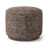 Featuring Sinclair Ivan Granite Round Ottoman by Four Hands at Amethyst Home. This round ottoman of textural upholstery can be placed just about anywhere, bringing with it a hip retro vibe.Overall Dimensions: 22.00"w x 22.00"d x 18.50"hWeight : 13.23 lbsMaterials : 60% Acrylic, 33% Cotton, 7% Polyester, Solid Parawood, 100% Polyester. Amethyst Home provides interior design, new construction, custom furniture, and area rugs in the Portland metro area